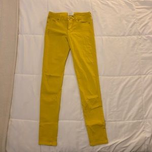 {Celebrity pink} yellow skinny jeans